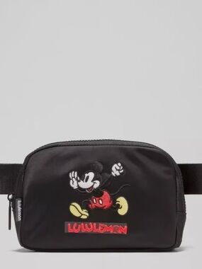 lululemon athletica x Mickey Mouse Black  Belt Bag